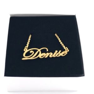14K Gold Plated Name Necklace - Denise